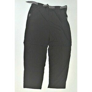 ExOfficio Gray Nylon Convertible Hiking Outdoor Pants Cargo Pocket Womens XLarge